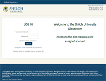 Tablet Screenshot of classroom.shilohuniversity.edu